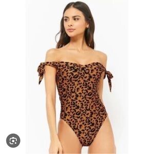 Motel Rocks leopard one piece swimsuit